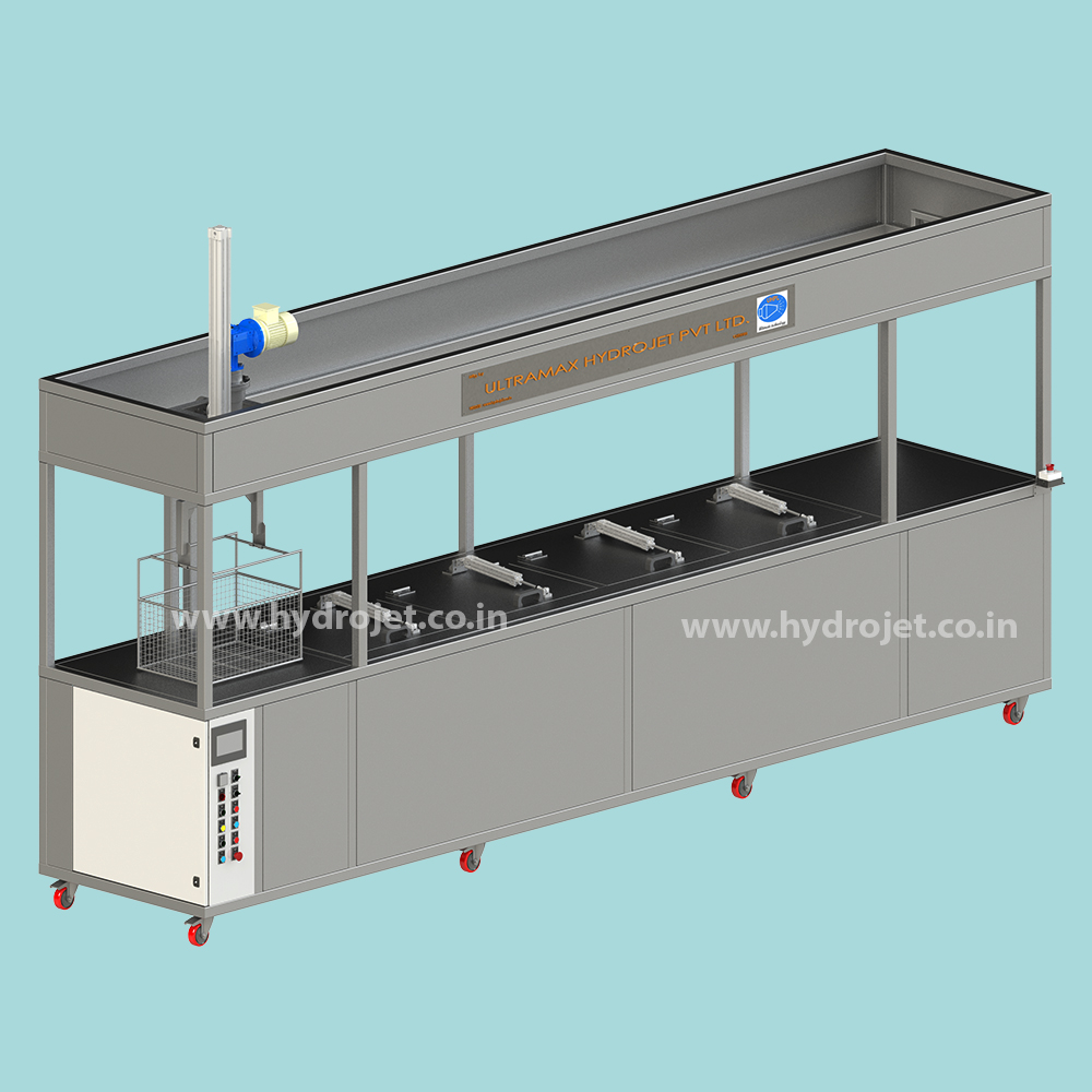 multistage ultrasonic cleaning machine